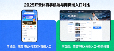 2025开云体育手机端与网页端入口对比，展示最新界面