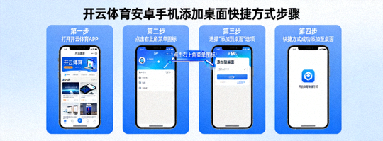开云体育安卓手机添加到桌面快捷方式示意图