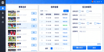 开云体育投注页面操作演示，包含赛事选择、赔率查看和投注单填写